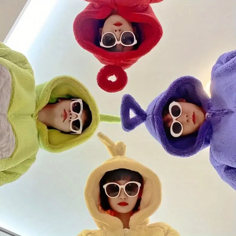 Combinaison Pyjama Teletubbies en Flanelle – Confort, Chaleur et Fun Assuré